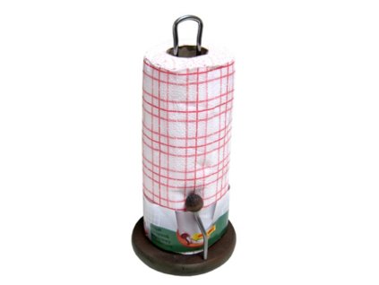 1728 stojan na kuchynske utierky chrom drevo