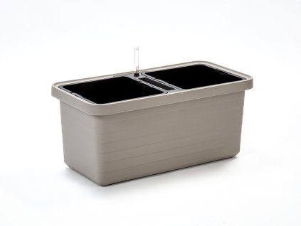 Samozavlažovací truhlík Berberis Duo sivý 78x39 cm