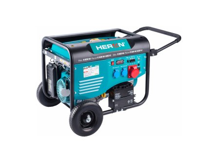 18567 elektrocentrala ramova benzinova 3f 6 8kw 6 3kw elektricky start heron