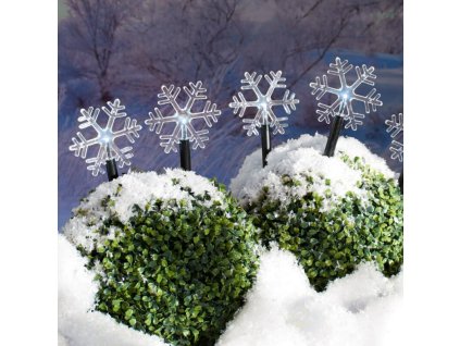 19671 vianocna retaz frozen snowflake 5 led studena biela 3xaa ip44 exterier 1 40 m
