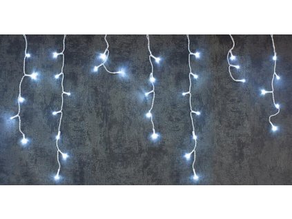 19701 vianocna retaz icicle 200 led studena biela cenculova jednoduche svietenie casovac 230 v exterier 5 m