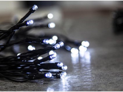 19707 vianocna retaz ceibo 96 led studena biela 8 funkcii casovac 3xaa exterier 7 m