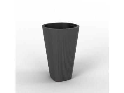 22050 kvetinac muza antracit 388x388 607 mm