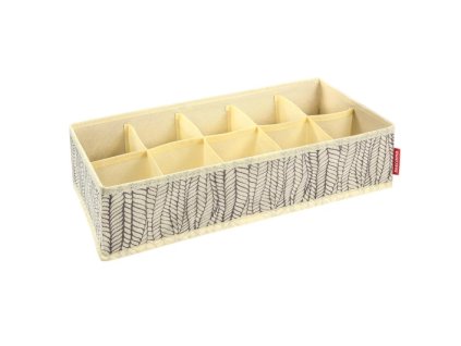 Tescoma Organizér na ponožky a spodnú bielizeň FANCY HOME 40x18x10 cm, smotanová