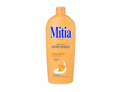 22944 mitia tekute mydlo honey and milk napln 1000 ml