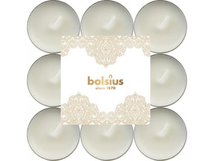 23295 cajove sviecky bolsius scented golden lace vanilka 18 ks