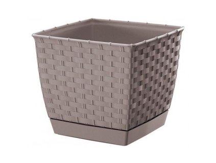 24972 kvetinac ratolla square 250 mocca s podlozkou