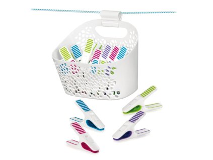 Tescoma Štipce na prádlo v košíku CLEAN KIT, 20 ks
