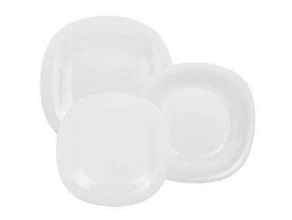 27015 sada tanierov luminarc carine neo white 18 dielna