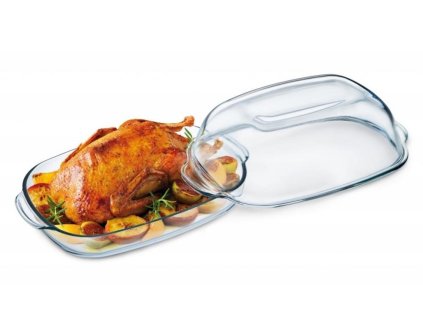 2808 pekac hranaty sklo 8 0 l s vekom husa