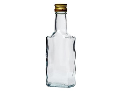 Fľaša na alkohol sklenená 200 ml