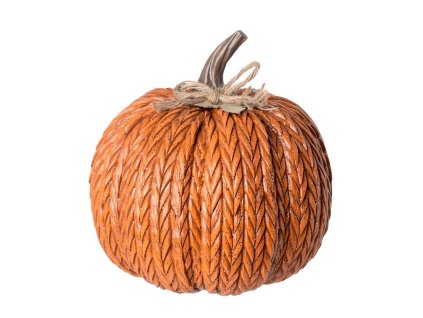 Dekorácia tekvica 23 cm oranžová