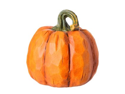 Dekorácia tekvica 21 cm oranžová