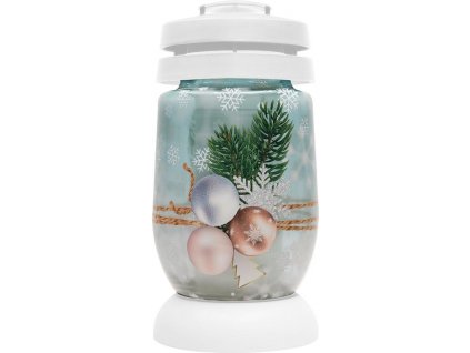 Kahanec Bolsius S07 3D Vianočné gule, 22,4 cm, na hrob, s náplňou 36 h