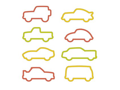 Tescoma Vykrajovače autíčka DELÍCIA KIDS, 8 ks