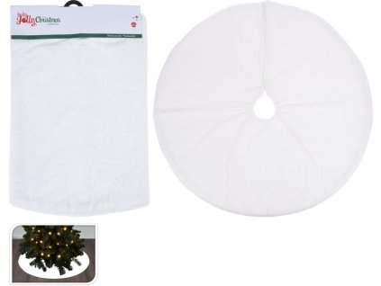 Obal na stojan vianočného stromčeka biely, 90 cm