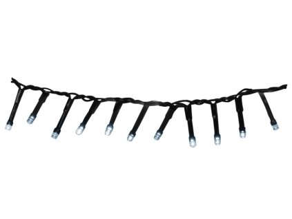 Vianočná reťaz Errai 1200 LED studená biela, 8 funkcií, 24 metrov