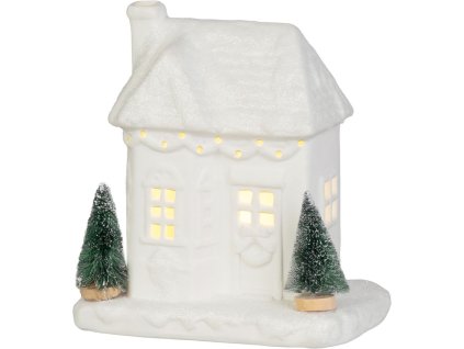 Vianočná dekorácia domček LED, 9x15x17 cm