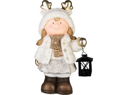 Postavička Dievčatko s lampášom, 15x22,8x40 cm