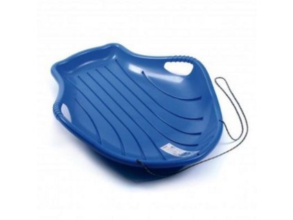 Klzák na sneh mušľa, 95x70 cm, modrý