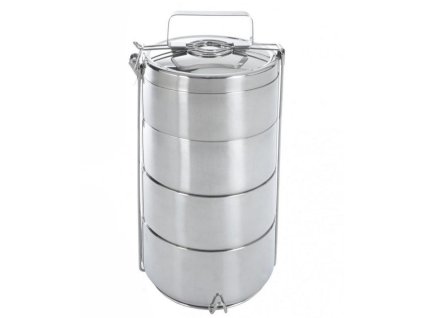 Termoobedár nerezový 4-dielny