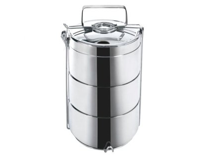 Termoobedár nerezový 3-dielny