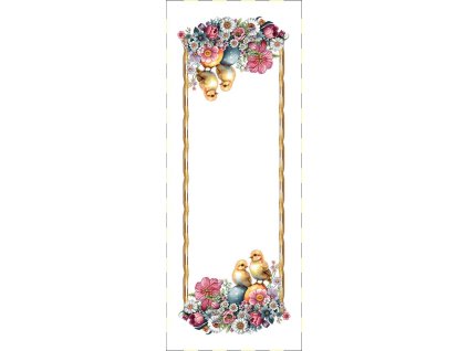 Veľkonočný obrus pestrá jar 40x100 cm