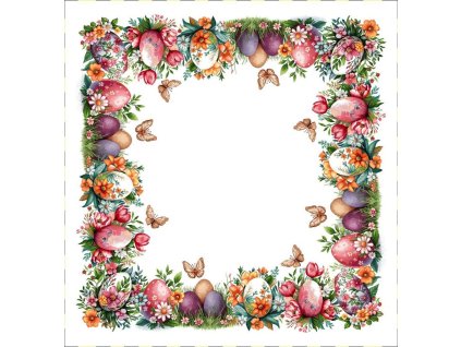 Veľkonočný obrus kraslice 100x100 cm