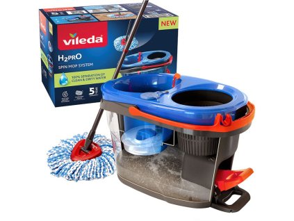 Mop s vedrom Vileda H2Pro, rotačný, strapcový