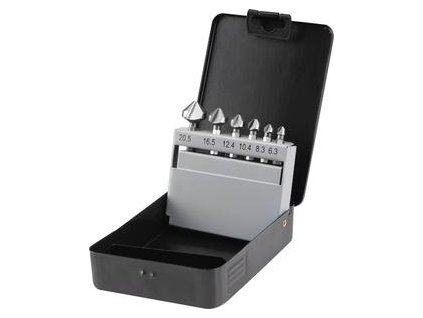 6477 zahlbniky kuzelove 90 sada 6ks 6 3 8 3 10 4 12 4 16 5 20 5 mm 3 brita hlava 1 4 sesthranna stopka extol 20094