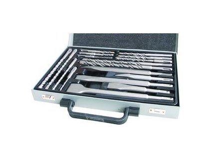 6495 vrtaky a sekace do betonu sds plus 17 dielna sada kovovy kufor extol 23953