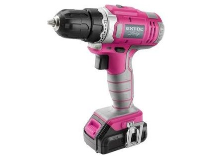 6639 extol skrutkovac akumulatorovy ruzovy 12v li ion 402401