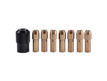 6654 sklucovadla pre priame brusky sada 8ks 1 1 6 2 2 3 3 2x3 2mm upinacia matica m8x0 75