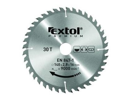 8484 kotuc pilovy s sk platkami 350x2 5x30mm 40z extol 8803251