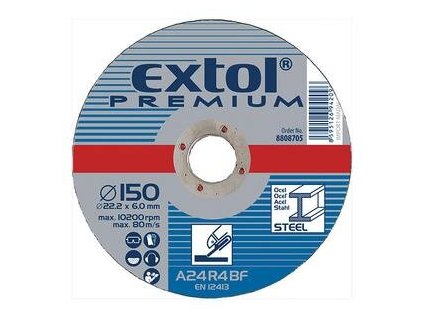 8643 kotuc brusny na kov 115x6 0mm extol 8808700