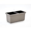 Samozavlažovací truhlík Berberis Duo sivý 78x39 cm