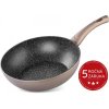 20499 panvica wok magichome coffee brown line 28 cm