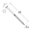 Skrutka tesárska 3,5x35