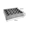 22695 1 tescoma organizer na ponozky a spodnu bielizen fancy home 40x35x10 cm cappuccino