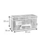 22698 2 tescoma krabica na odevy fancy home 40x18x20 cm smotanova