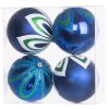 23265 vianocne gule modre plast 10 cm 4 ks