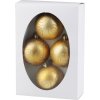 27840 vianocne gule magichome zlate s ornamentami 7 cm 4 ks