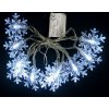 Vianočná reťaz MagicHome SnowFlake, 10 LED studená biela, 2xAA, interiér, 0,9 m