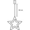 Dekorácia MagicHome, hviezda, 20xLED teplá biela, 27,5 cm, 2xAA