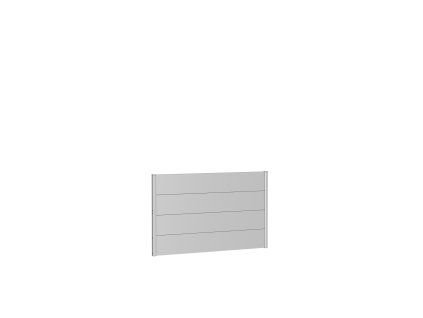 9003414159259 Sichtschutz Wandpaneele h90 b150 silber Rendering