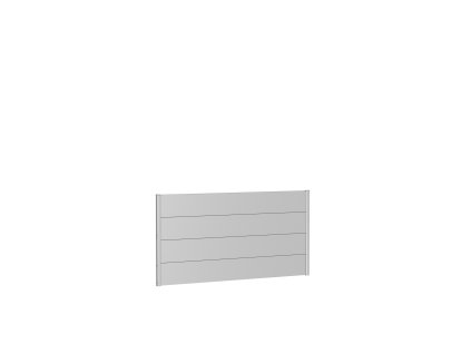 9003414159266 Sichtschutz Wandpaneele h90 b180 silber Rendering