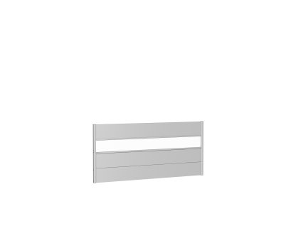 9003414159723 Sichtschutz Wandpaneele h90 b200 silber Acrylglas Rendering