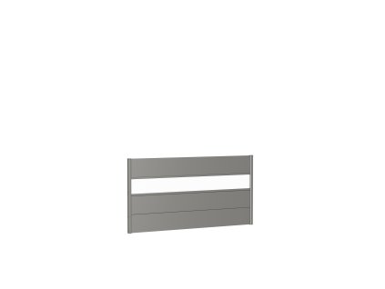 9003414159679 Sichtschutz Wandpaneele h90 b180 quarzgrau Acrylglas Rendering