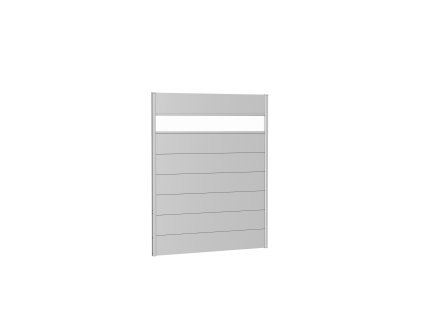 9003414160590 Sichtschutz Wandpaneele h180 b150 silber Acrylglas Rendering