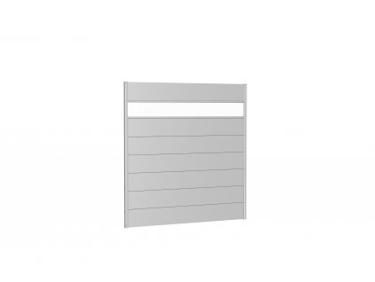 9003414160606 Sichtschutz Wandpaneele h180 b180 silber Acrylglas Rendering